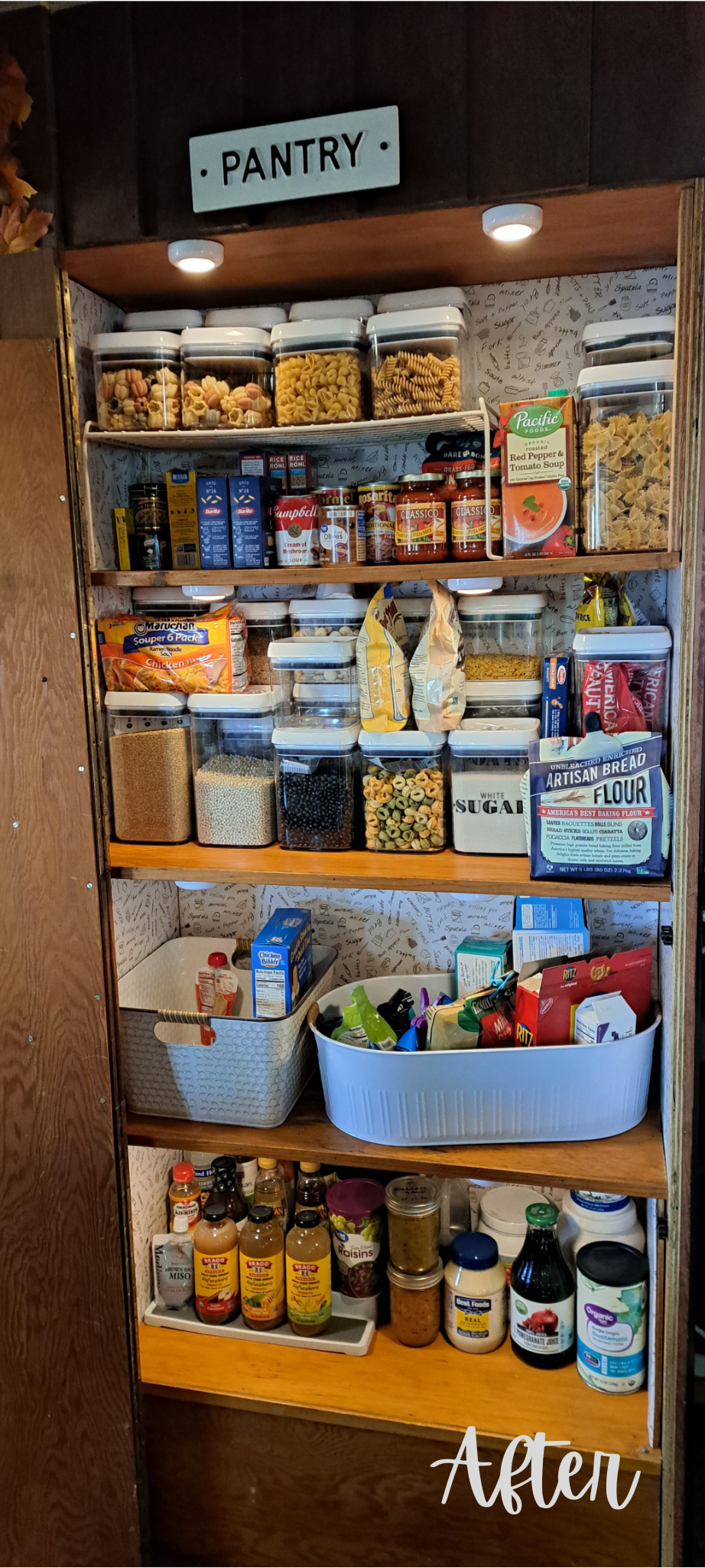 An organized pantry